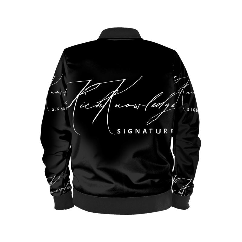 Rich Knowledge Signature Mens Bomber Jacket