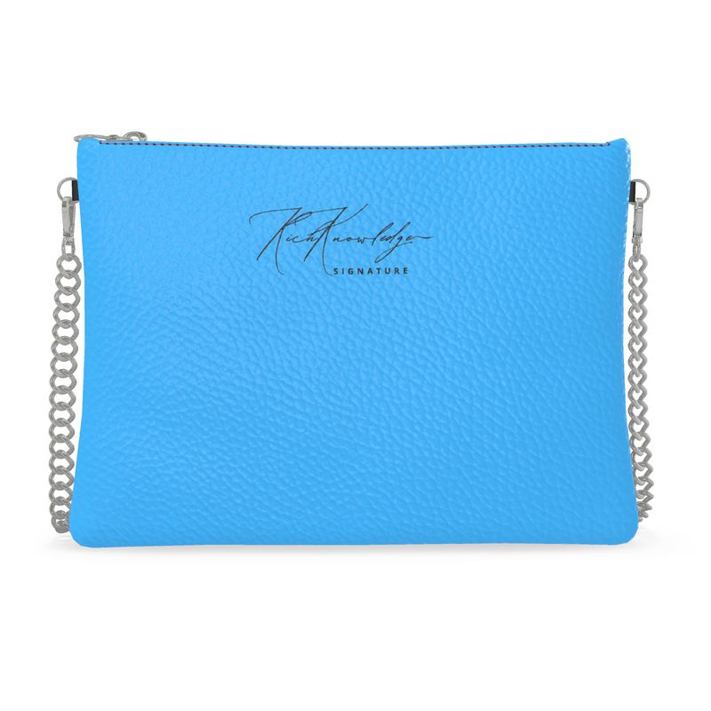 Rich Knowledge Signature Crossbody Bag w/Chain