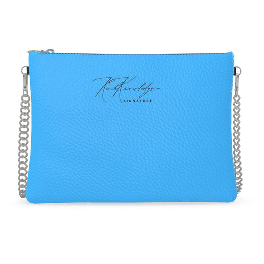 Rich Knowledge Signature Crossbody Bag w/Chain