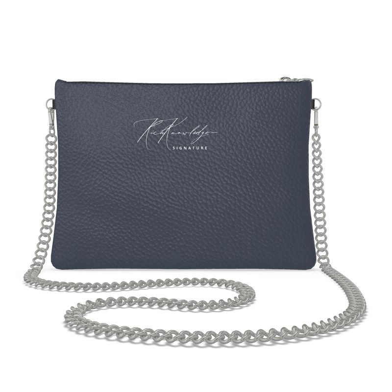 Rich Knowledge Signature Crossbody Bag w/Chain