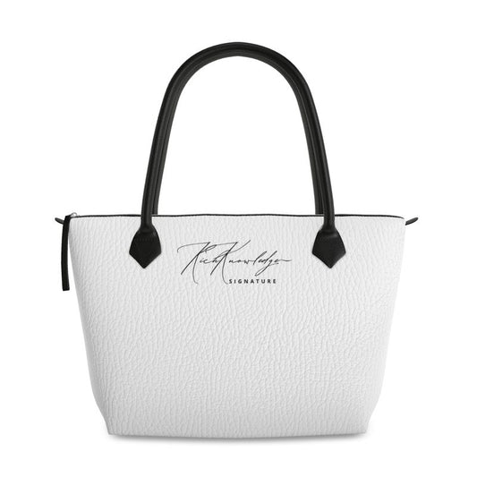 Rich Knowledge Signature Zip Top Handbag