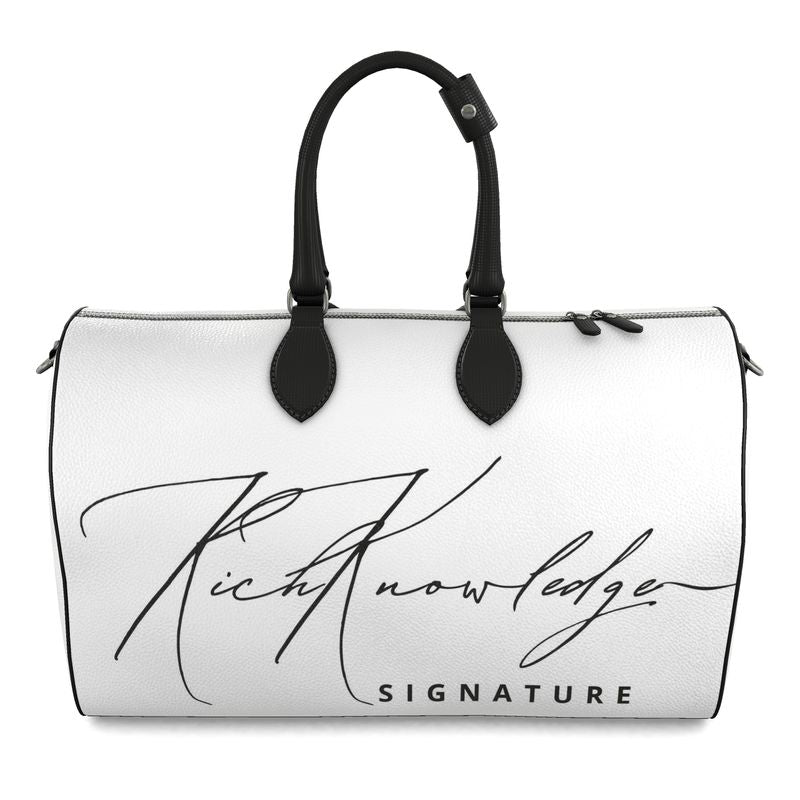 Rich Knowledge Signature Large Duffle Bag