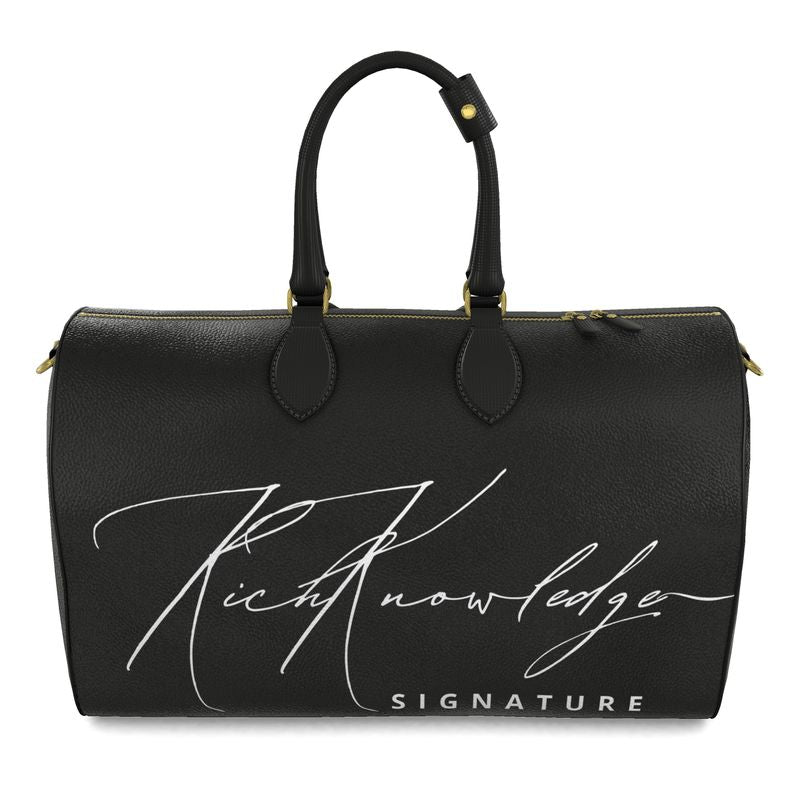 Rich Knowledge Signature Large Duffle Bag