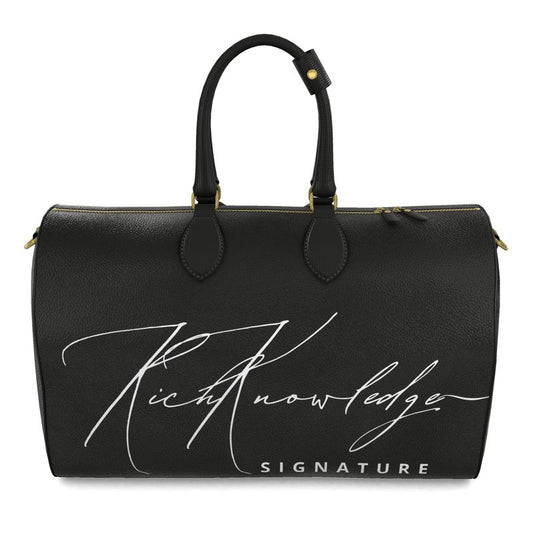 Rich Knowledge Signature Large Duffle Bag