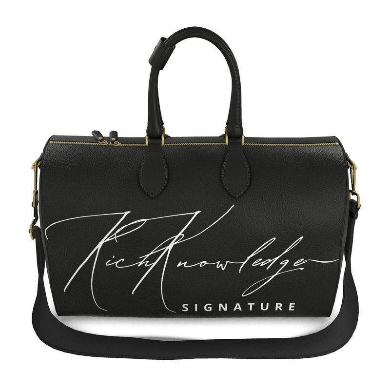 Rich Knowledge Signature Large Duffle Bag