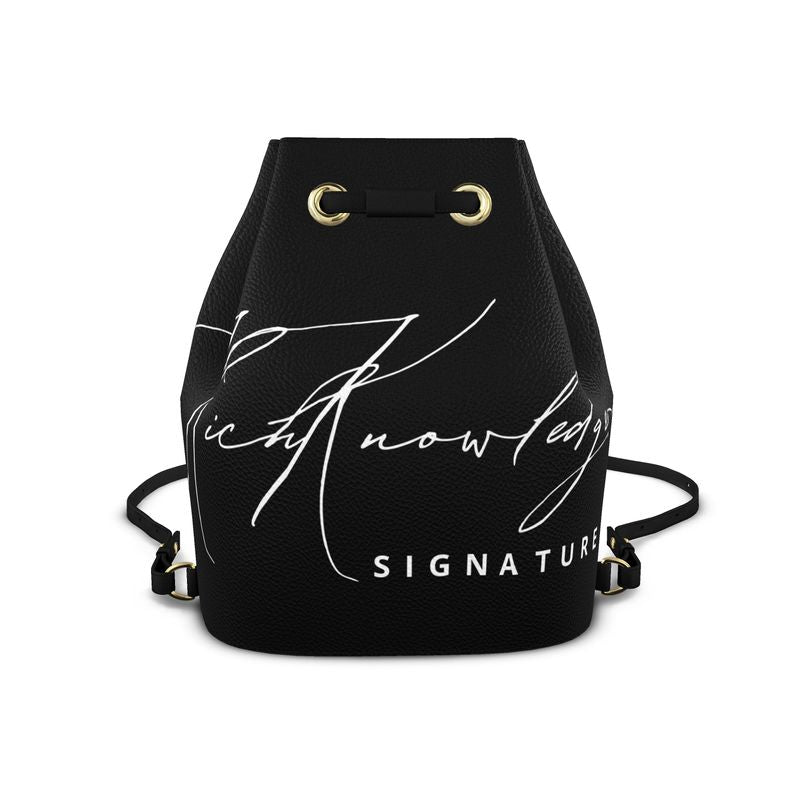 Rich Knowledge Signature Pembridge Bucket Backpack