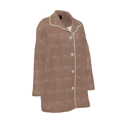 Rich Knowledge Signature Womens Luxury Pyjama Shirt