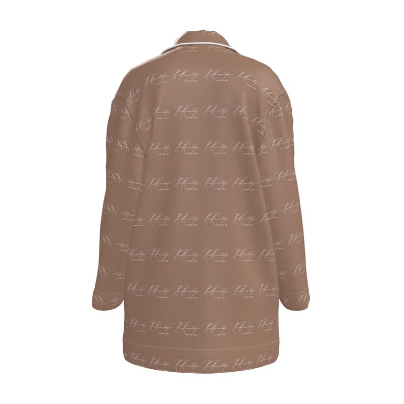 Rich Knowledge Signature Womens Luxury Pyjama Shirt