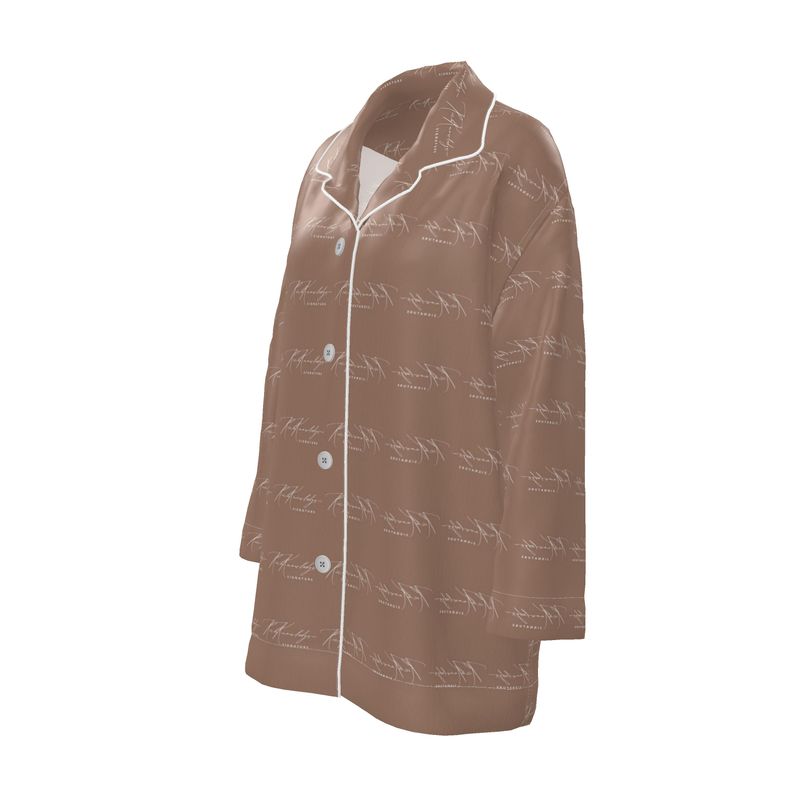 Rich Knowledge Signature Womens Luxury Pyjama Shirt