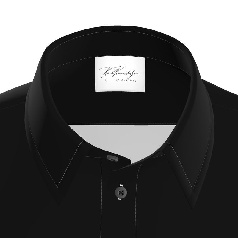 Rich Knowledge Signature Mens Short Sleeve Shirt