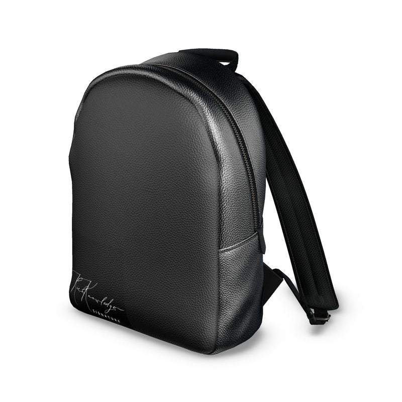 Rich Knowledge Signature Colville Leather Backpack