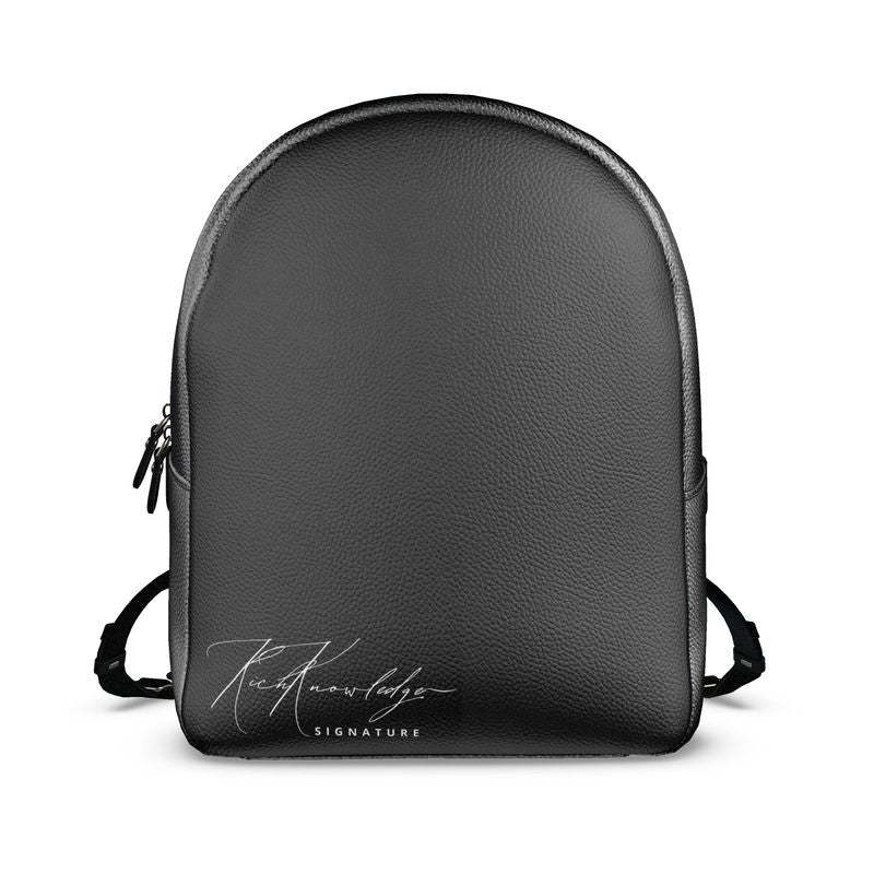 Rich Knowledge Signature Colville Leather Backpack