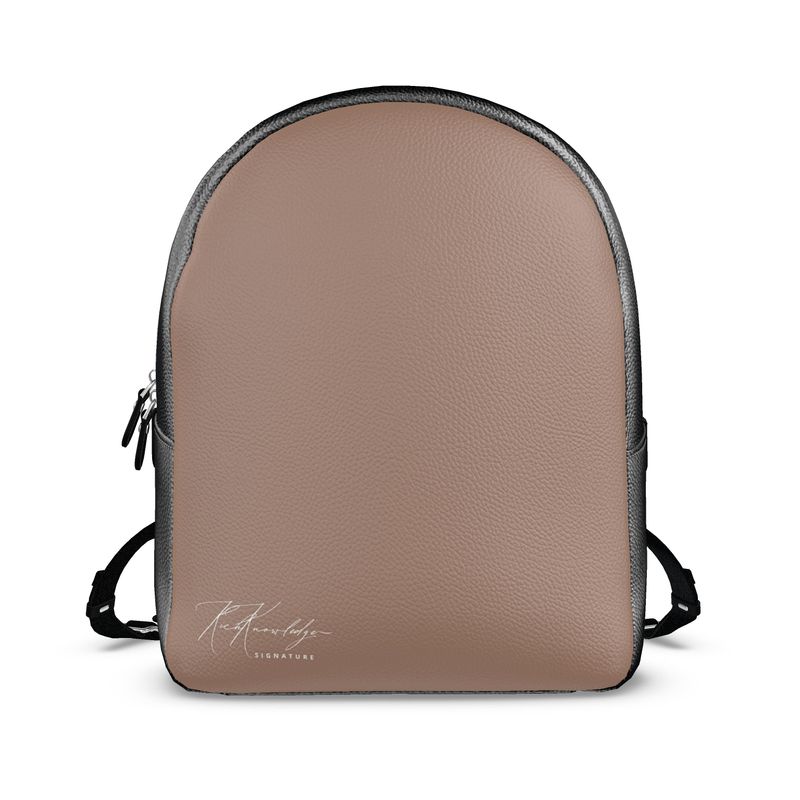 Rich Knowledge Signature Colville Leather Backpack