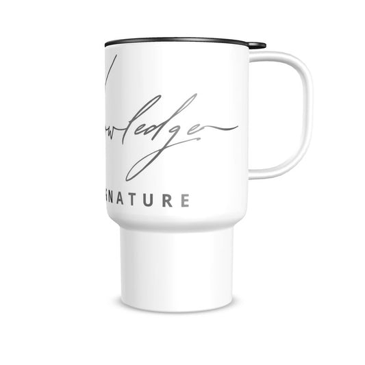 Rich Knowledge Signature Travel Mug